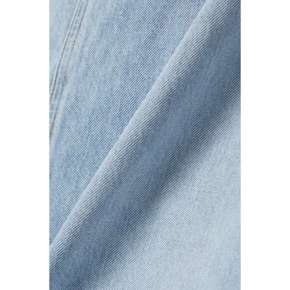 AGOLDE  Net Sustain Hilla Frayed Organic Cotton Maxi Skirt - 28 Light Denim - Picture 4 of 4